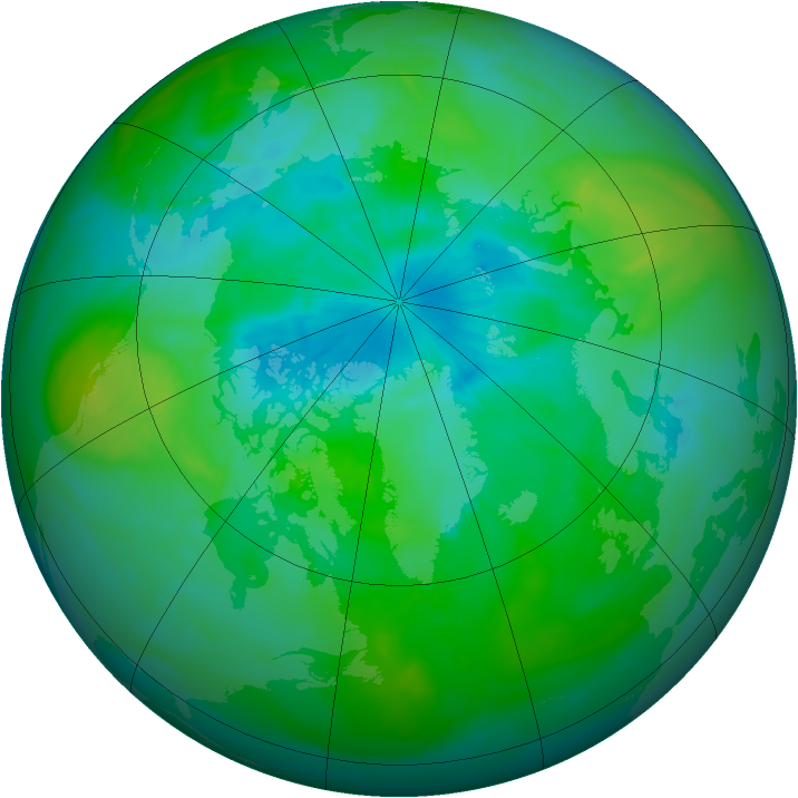 Arctic ozone map for 02 September 2015